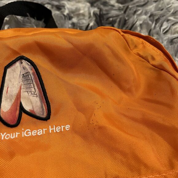 Vintage Apple iPhone Orange Lightweight Backpack IGear RARE 90s Embroidered - Picture 5 of 7